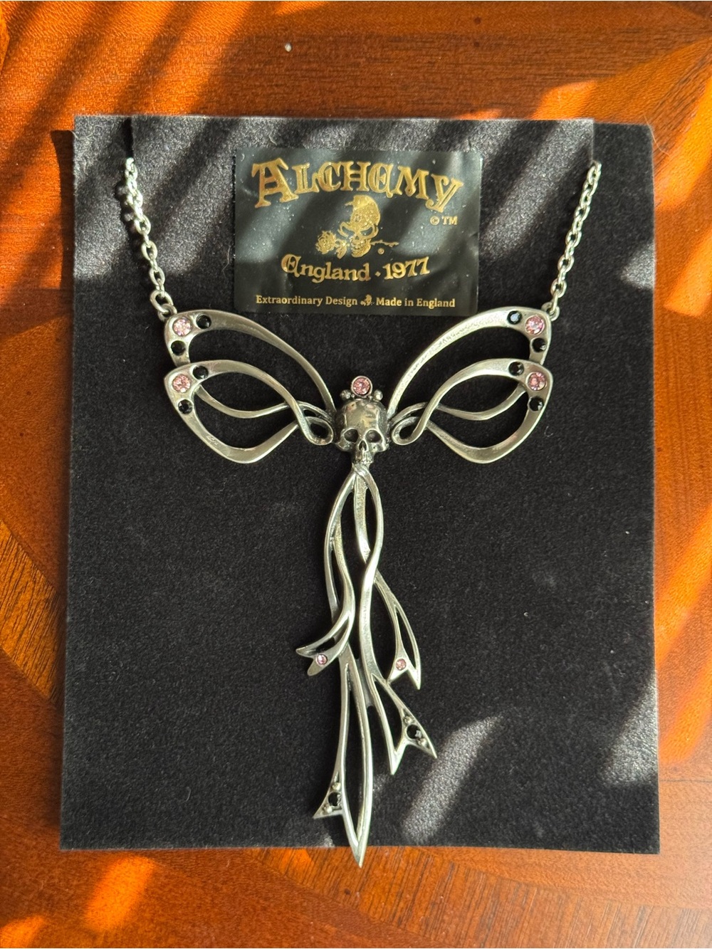 Alchemy of England Gothic Matrimony Skull Goth Statement Chain Necklace NWT